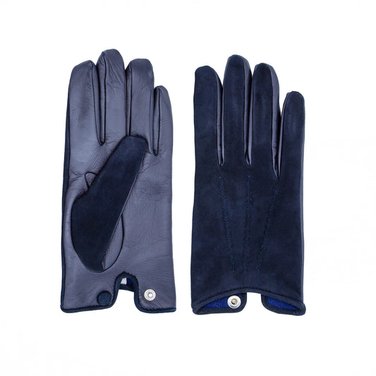 Men's nappa touch and suede 3S gloves cashmere lined