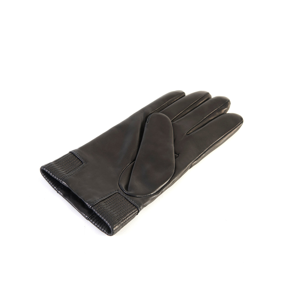 Mens' Nappa-Leder Handschuhe mit elastic Einsatz Detail, kaschmirgefüttert