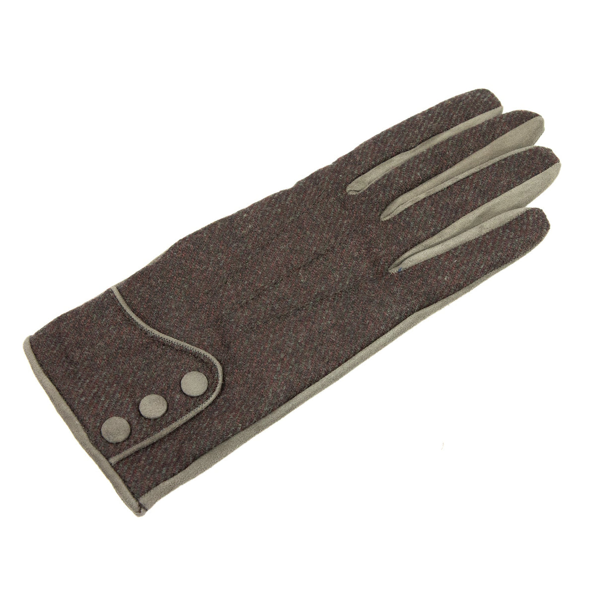 Bespoke Women's nappa leather gloves with Vitale Barberis Canonico wool top