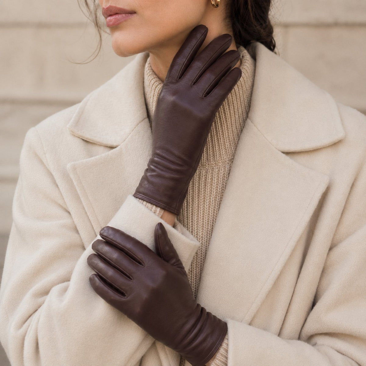 Women's touchscreen leather gloves — Gala Gloves