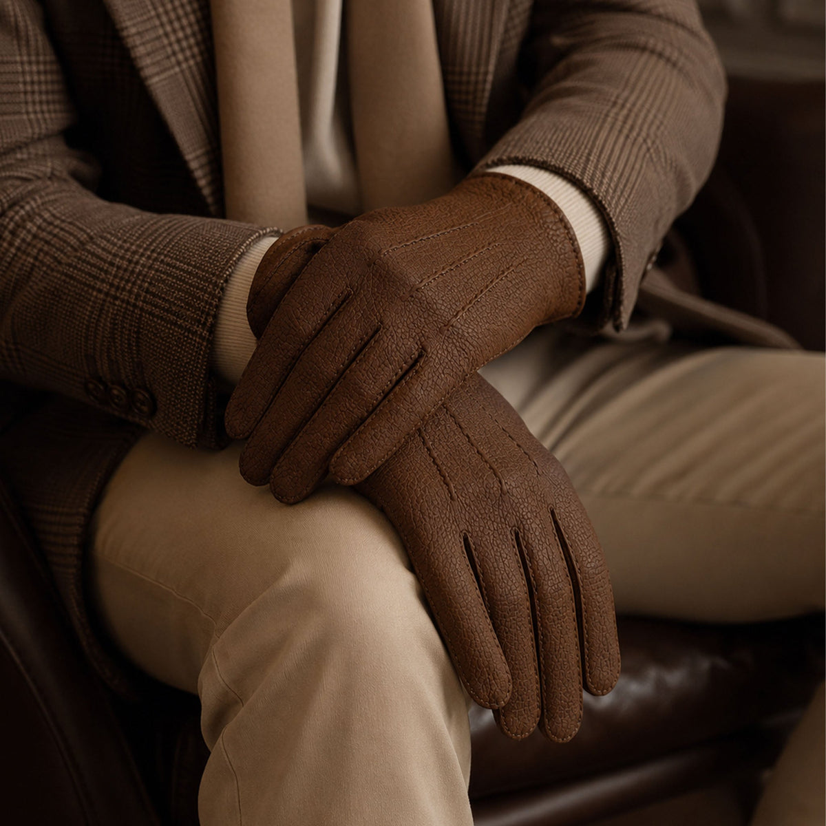 Men's nubuck leather gloves — Gala Gloves
