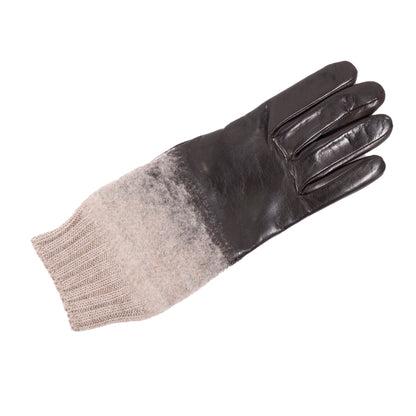Ladies' nappa- wool gloves-the encounter between leather and wool - vista 4