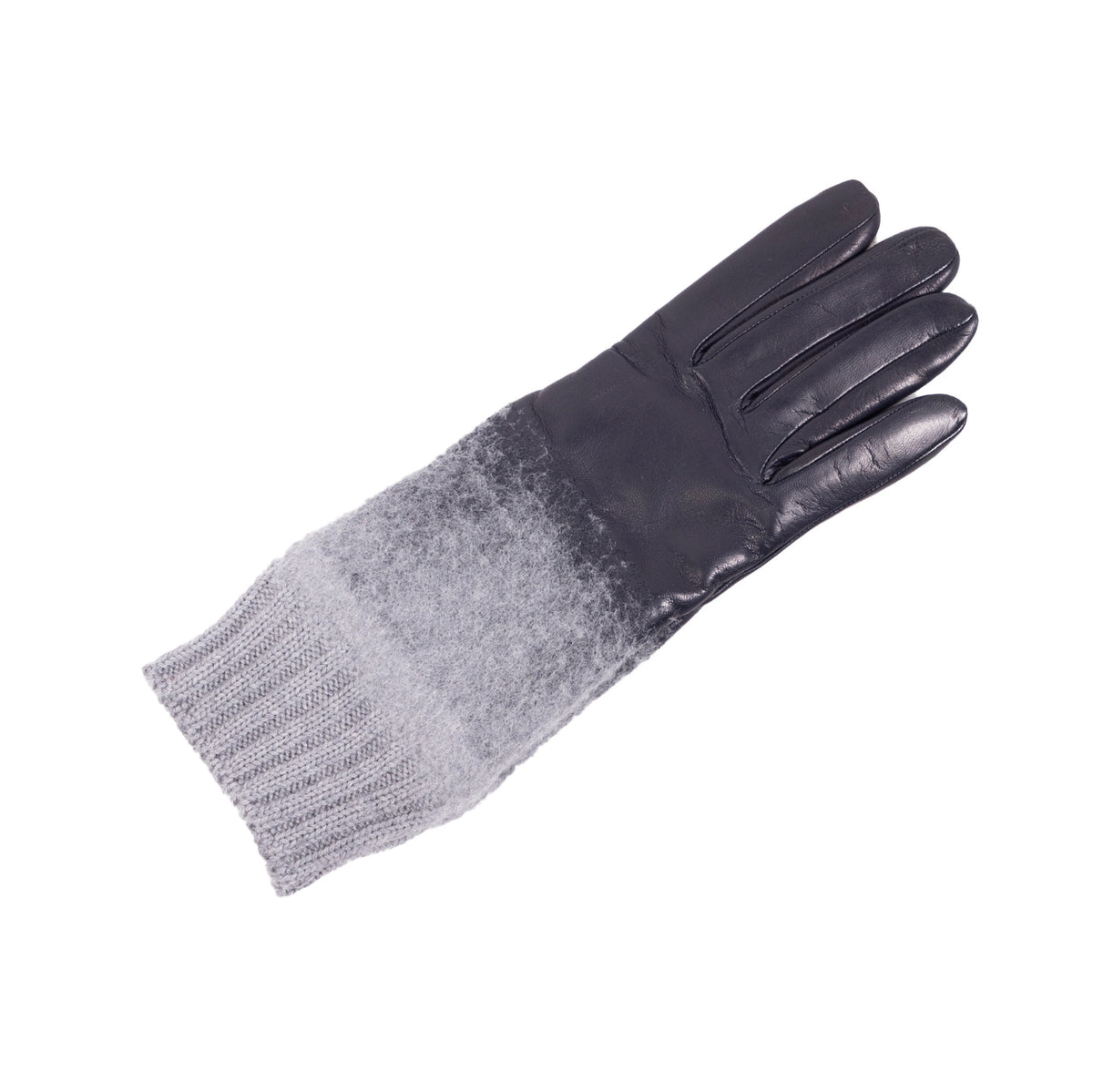 Ladies' nappa- wool gloves-the encounter between leather and wool - vista 7
