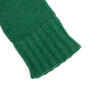 Men's natural pink cashmere gloves with side opening and chrome-free leather piping