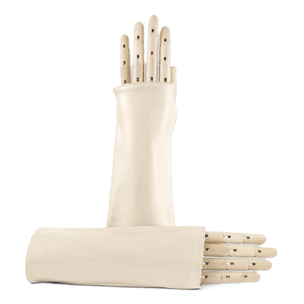 Women's fingerless nappa sleeve