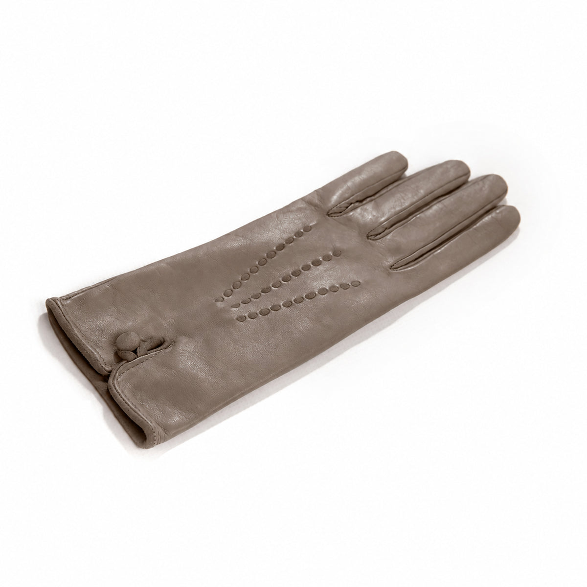 Women's silk lined gloves nappa gloves - Tortora 1