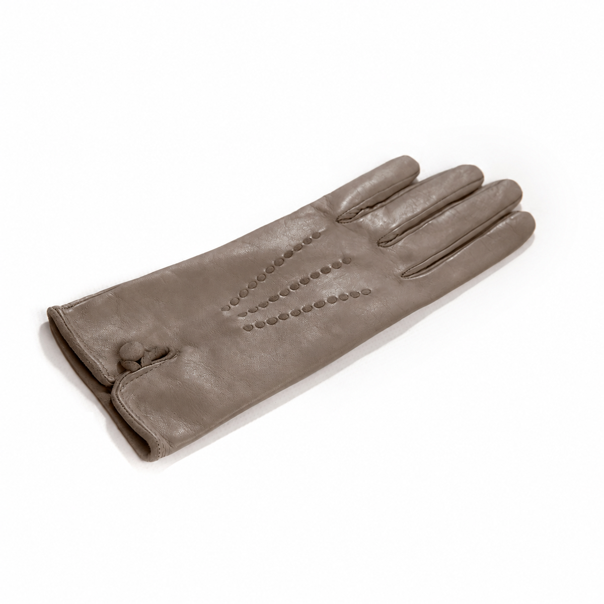 Women's silk lined gloves nappa gloves - Tortora 1