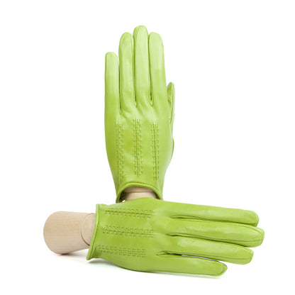 Women's unlined spring gloves - Green