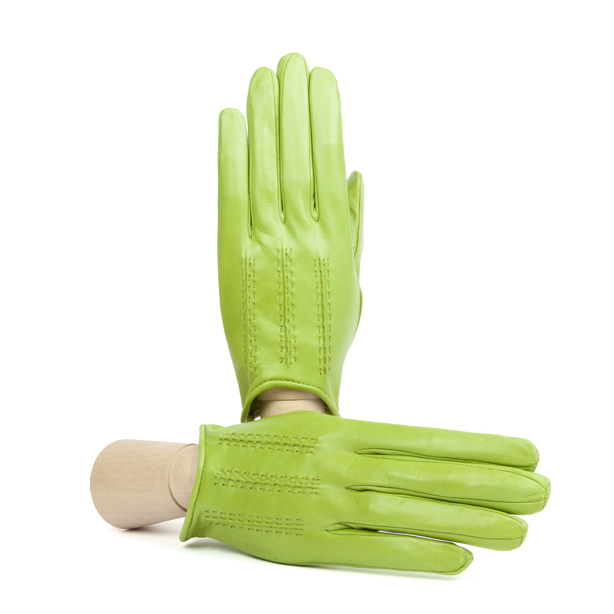 Women's unlined spring gloves - Green
