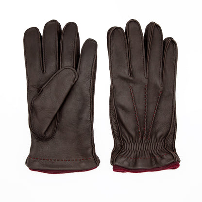Men's deerskin gloves with removable cashmere lining