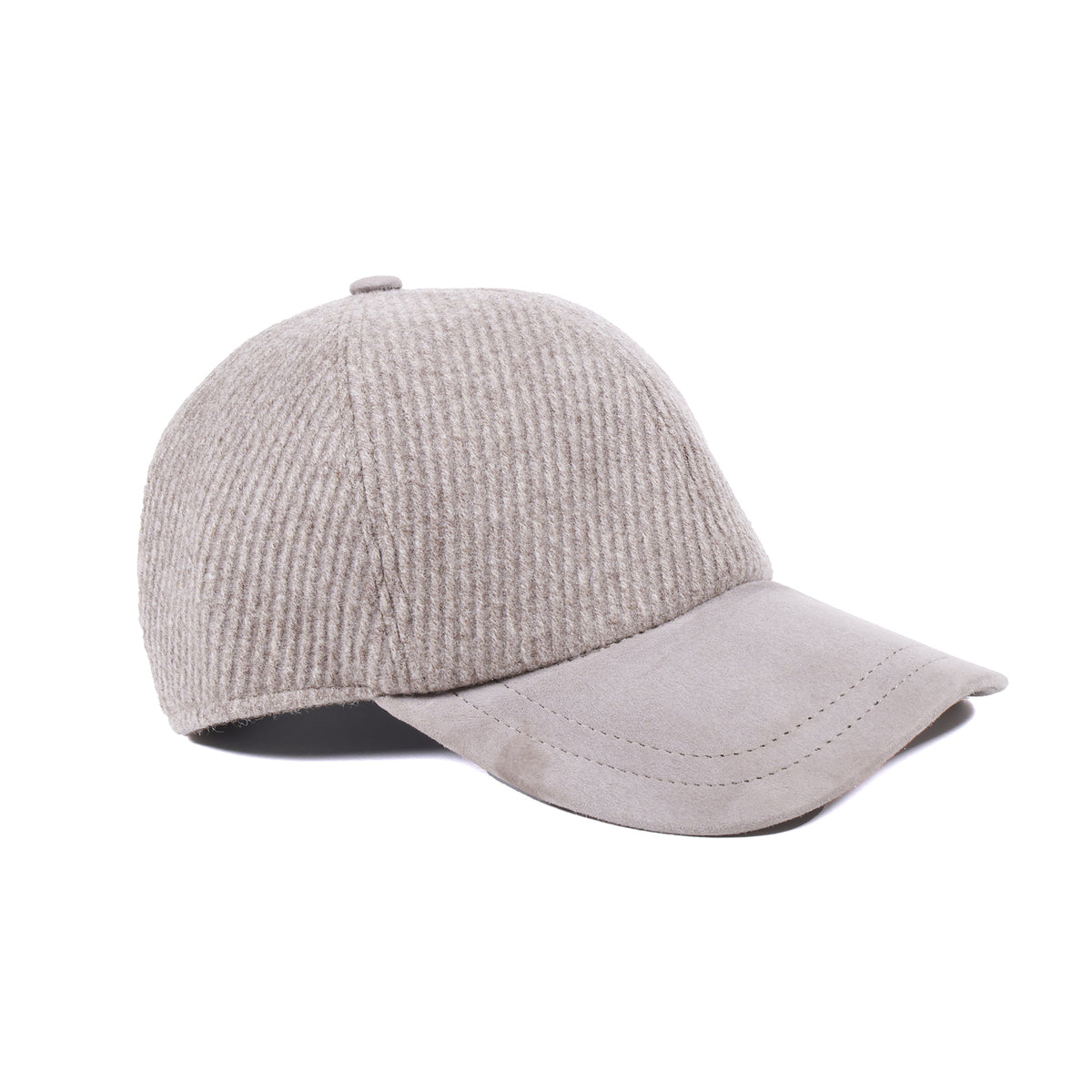 Pontecorvo - baseball cap in wool with suede visor, image 1