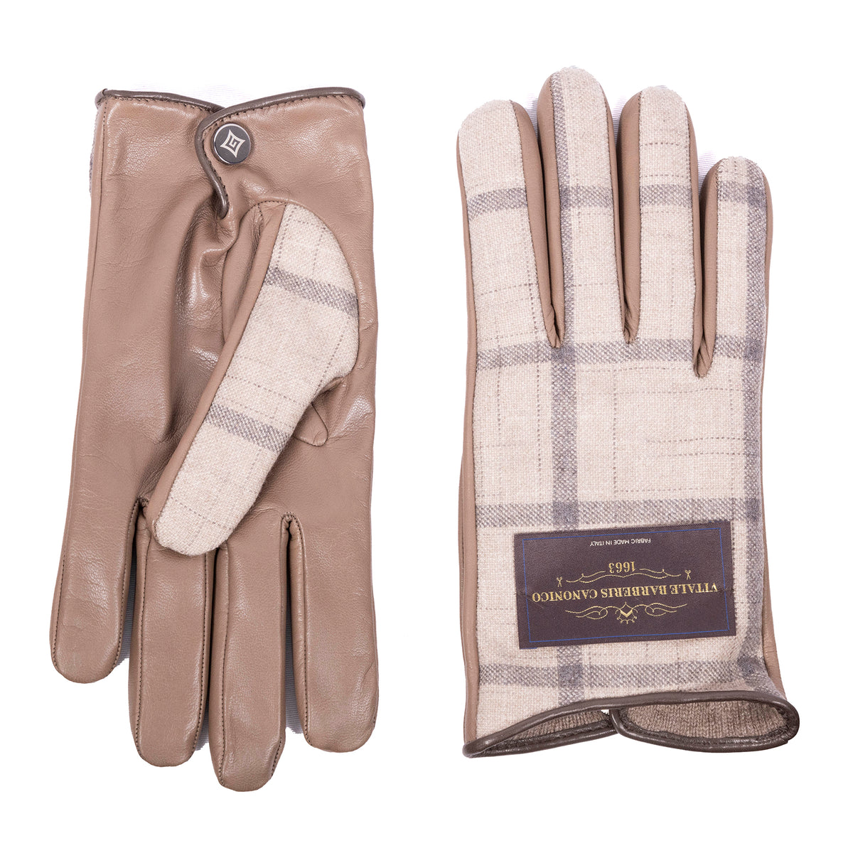 Sansevero: cashmere and nappa leather gloves