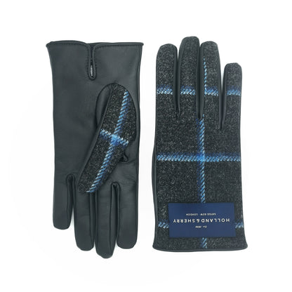 Bespoke Men's nappa touch leather gloves and Holland&Sherry wool top