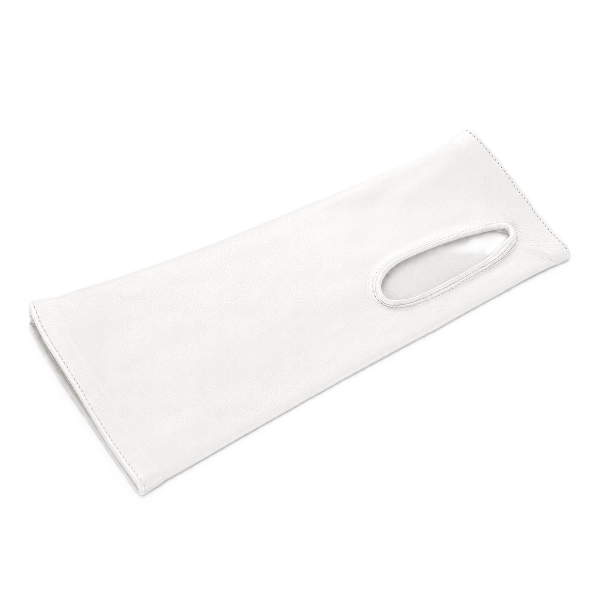 Women's fingerless nappa sleeve - White 2