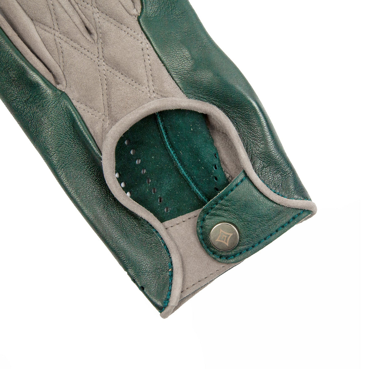 Women's nappa and quilted suede gloves unlined