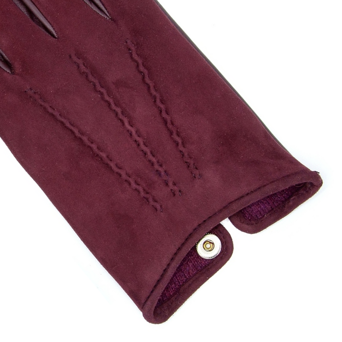 Nettuno: touchscreen leather gloves with a shower-proof suede top